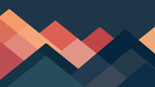 Colorful mountains darkblue squares ada - square free wallpaper