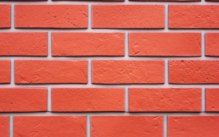 Red brick wall white background 2 - fine texture free wallpaper