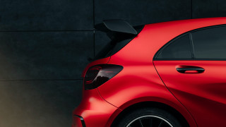 Red car wall black background - a wall free wallpaper