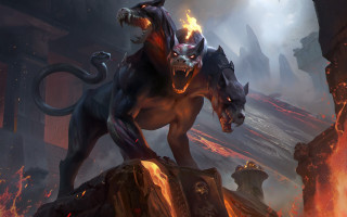 Demonic demon attack flames smoke - a demonic demon free wallpaper
