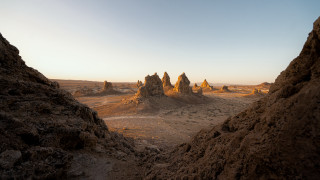 Desert rocks sand formation sky - amir zand free wallpaper