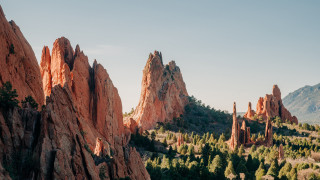 Mountain range rocks trees lake - ada hill walker mountain free wallpaper