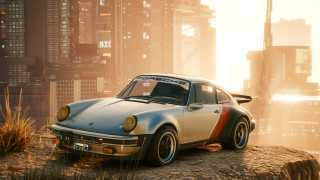 Car rock city skyscrapers sunbeam - the background and a sunbeam free wallpaper
