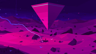 Purple pink mountain landscape pink - low free wallpaper