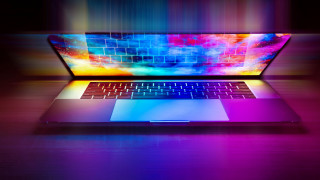Laptop colorful background bright light - affinity photo free wallpaper