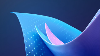 Blue pink abstract stars curves - vector curve free wallpaper