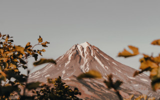 Mountain snowcap forest autumn tiltshift - andrey ryabovichev free wallpaper
