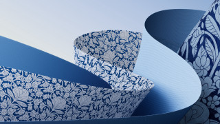 Blue white sculpture flower bouquet - sculpture free wallpaper