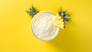 Pineapple milk yellow background sunset - a pineapple free wallpaper