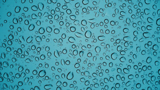 Blue waterdrops sky clouds rain - a few cloud free wallpaper