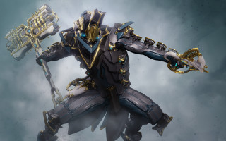 Robot metal arm goldchain epsylon - a gold chain free wallpaper