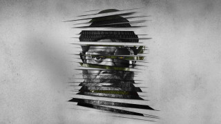 Bearded man glasses torn paper - piece of paper free wallpaper