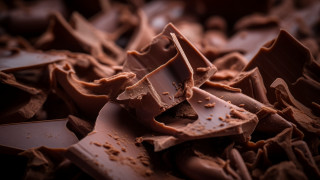 Chocolate bite pile food photography - a bite free wallpaper
