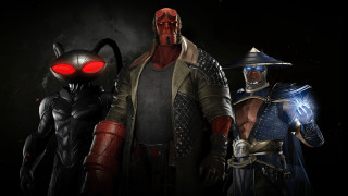 Group costumed people glowing eyes - costume free wallpaper