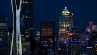 Everett warner city skyline bridge - deconstructivism free wallpaper