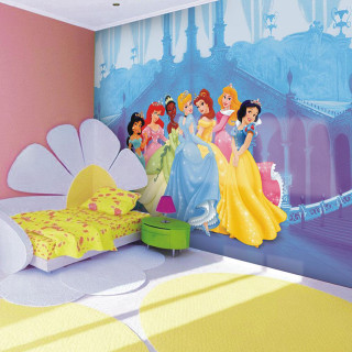 Bedroom princess mural flower bed - the bed free wallpaper