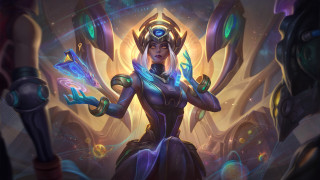 Futuristic woman sword ball glowing - a sword and a ball free wallpaper