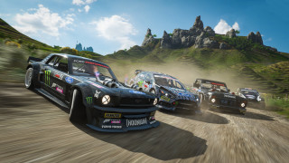 Cars mountain road dirt driving - a group of cars free wallpaper