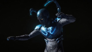Futuristic man blue suit helmet - helmet free wallpaper