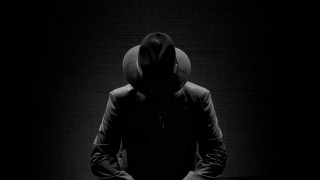 Hooded sitter darkroom black and - a hood free wallpaper