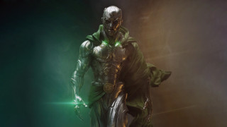 Green suit man dark room - a green suit free wallpaper