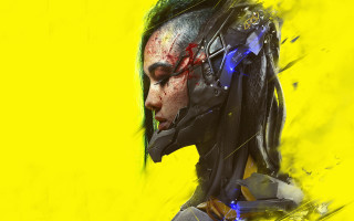 Man mask biopunk cyberpunk explosion - free cyberpunk wallpaper