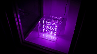 Neon sign love need dark - neon free wallpaper
