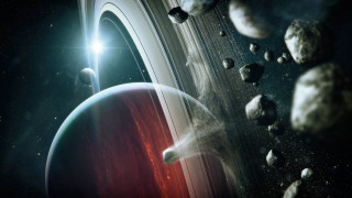 Space planet star aurora moon 5 - the planet free wallpaper
