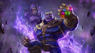 Purple suit glowing ball man - 8 k concept art free wallpaper