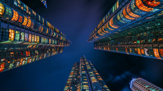 Cityscape tokyo ferriswheel night cyberpunk - brazier free wallpaper