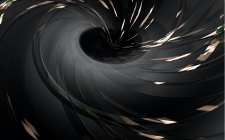 Spiral black white green stripe - benoit b. mandelbrot free wallpaper for desktop