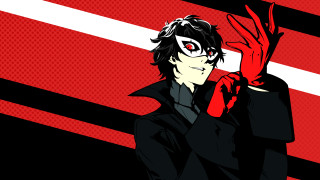 Red glove man suit artist - red tie free wallpaper