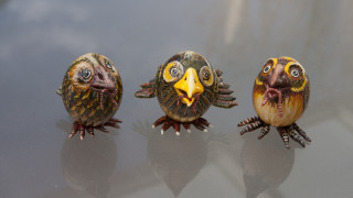 Three birds cloisonnism flemish baroque - craola free wallpaper