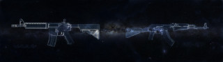 Guns dark light black background - star citizen halo free wallpaper