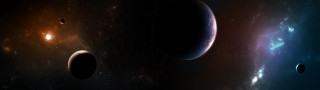Planets in the sky stars 2 - planet free wallpaper