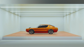 Car white room wooden floor - a white room free wallpaper