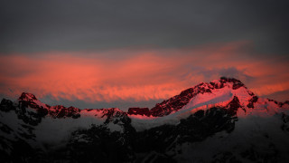 Red sky mountain sunset cloud - sunset free wallpaper