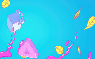 House kite cloud sky gradient - c4d free wallpaper