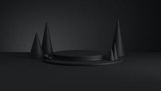 Black object three cones abstract - carol bove free wallpaper