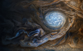 Colorful sky object clouds blue - a blue center free wallpaper