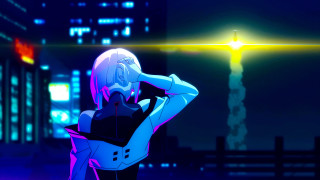 Futuristic city night neon cyberpunk 3 - futuristic free wallpaper