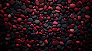 Red black rocks circle mosaic - a circle free wallpaper