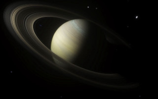 Saturn rings moon stars space - a. hardy free wallpaper