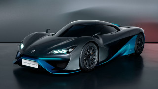 Blue gray sportscar darkroom redlight - panfuturism free wallpaper
