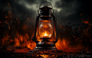 Lantern darkness fire background clouds - the dark free wallpaper