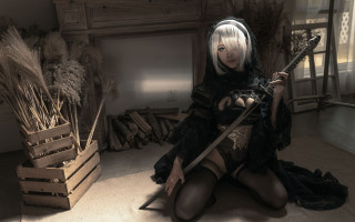 Gothic nier automata robot sword - nier:automata free wallpaper
