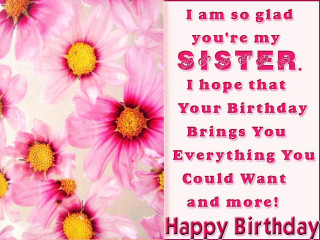 Birthday card pink flowers happy - a birthday card free wallpaper
