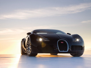Black bugatti beach sunset headlights - a black bugatti car free wallpaper