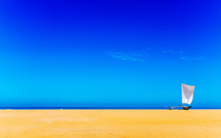 Beach sail blue sky boat - barnett newman free wallpaper