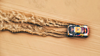 Desert car dust sand dunes - the desert free wallpaper